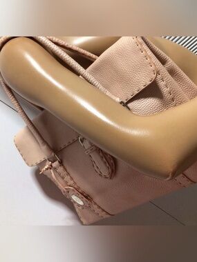 Fendi selleria Large Blush Pink Leather Top-Handle Shoulder Bag